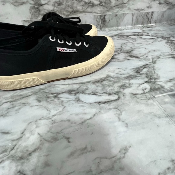 Superga Sneakers Women's 6 Black Platform Lace Up Athletic Running Shoes 37400 - Picture 10 of 16